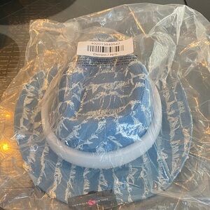 Ashley Stewart Distressed Blue Denim Hat